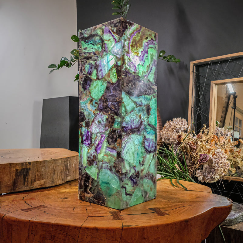 Fluorite Crystal Table Lamp (Medium Size) #4, photo 8 of 15