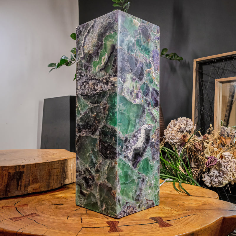 Fluorite Crystal Table Lamp (Medium Size) #4, photo 2 of 15
