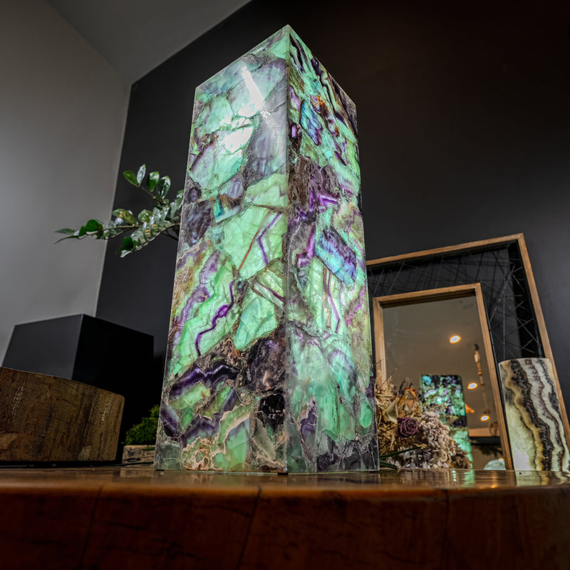 Fluorite Crystal Table Lamp (Medium Size) #5, photo 2 of 15