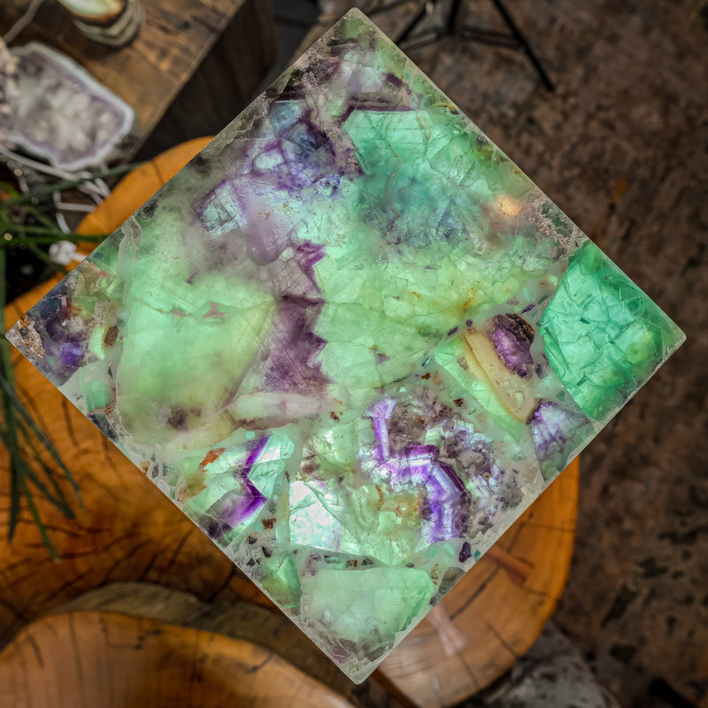 Fluorite Crystal Table Lamp (Medium Size) #5, photo 10 of 15