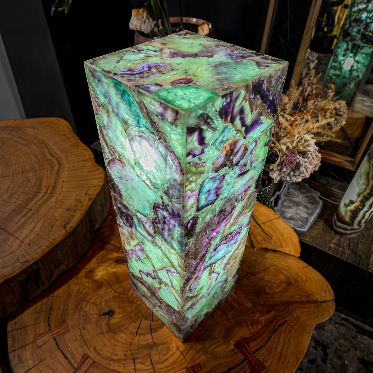 Fluorite Crystal Table Lamp (Medium Size) #5, photo 7 of 15