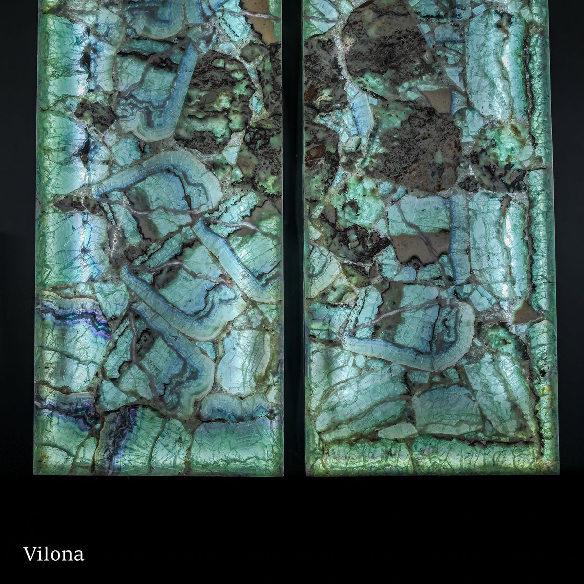 Fluorite Crystal Wall Panels #6 (Pair), photo 4 of 17