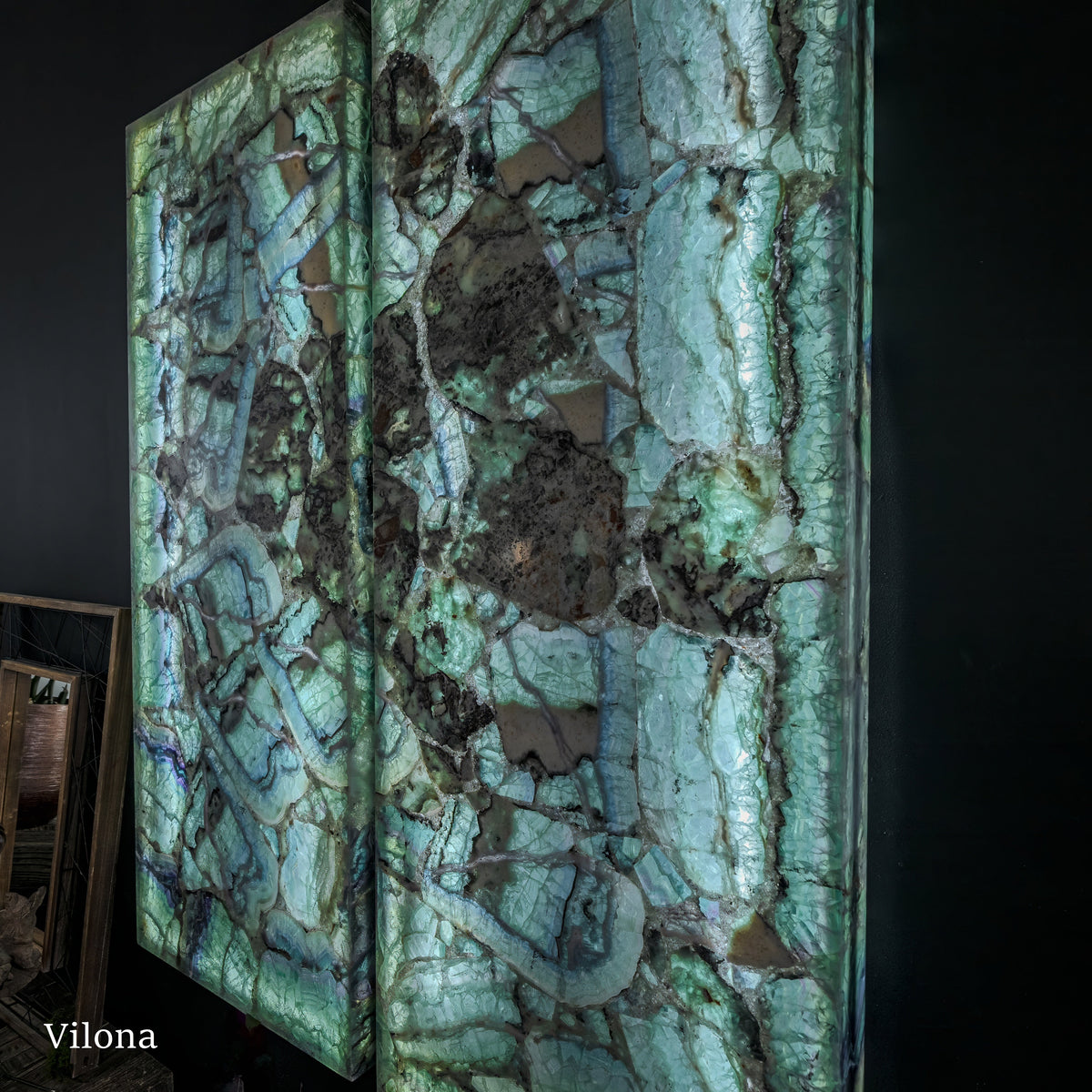 Fluorite Crystal Wall Panels #6 (Pair), photo 3 of 17