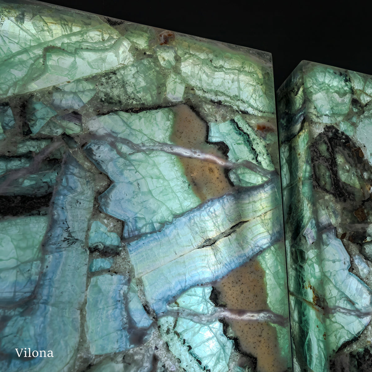 Fluorite Crystal Wall Panels #6 (Pair), photo 8 of 17