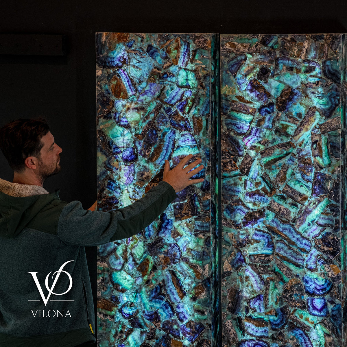 Fluorite Crystal Wall Panels (Set #9) Mosaic, photo 3 of 12