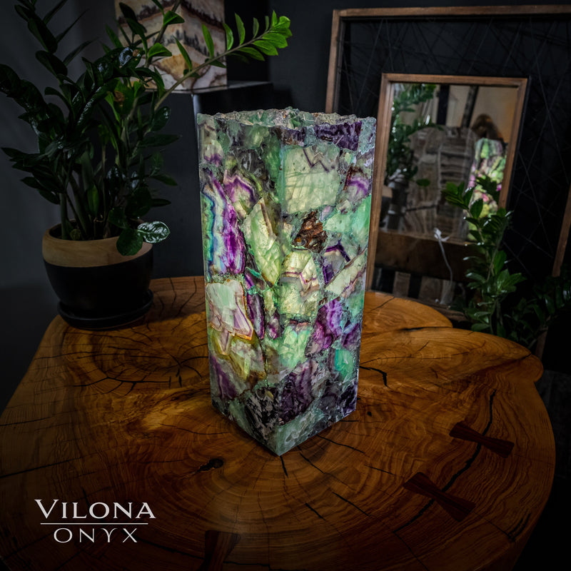 Fluorite Lamp (Small Table Lamp #12), photo 5 of 5