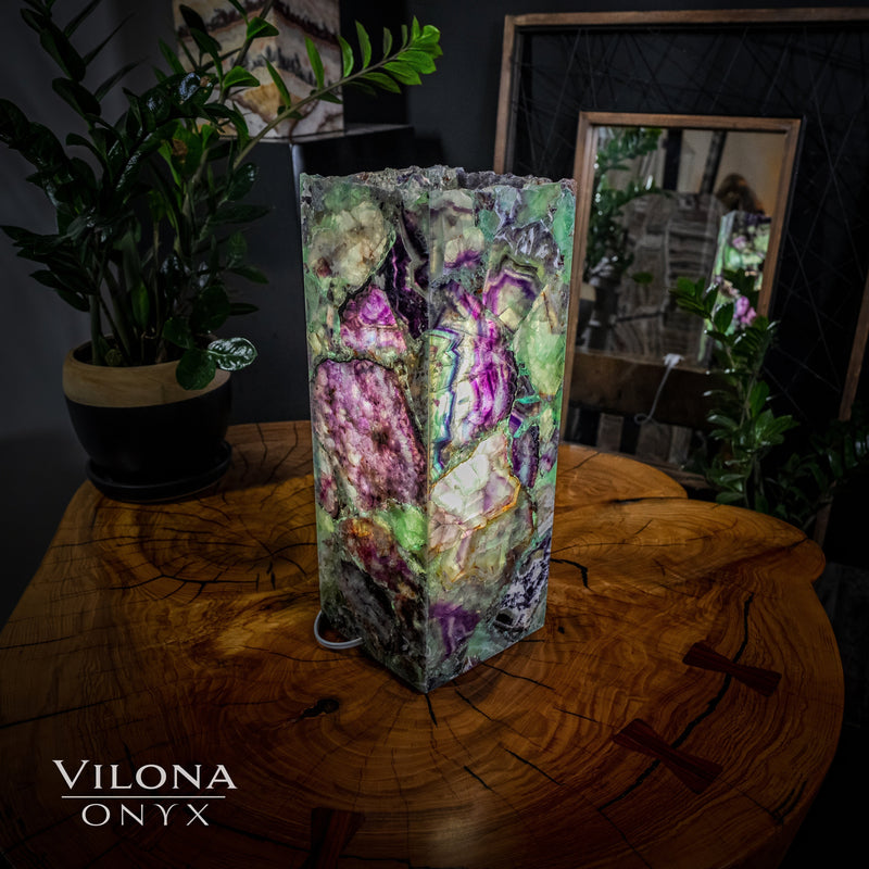 Fluorite Lamp (Small Table Lamp #12), photo 4 of 5