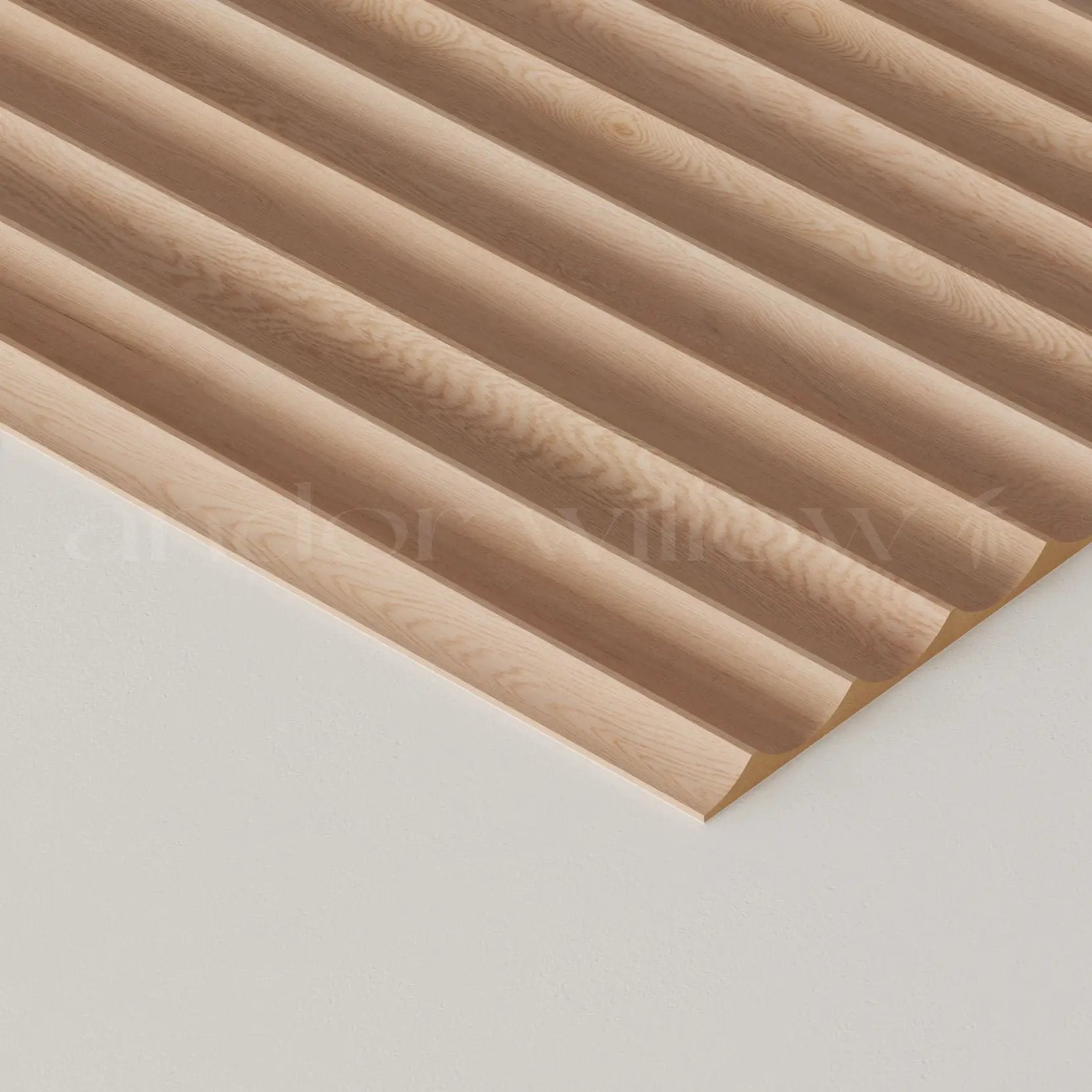 Fluted Wood Panels by andor willow