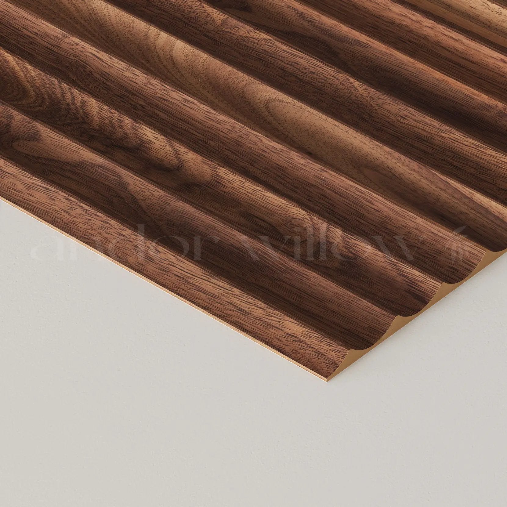 Fluted Wood Panels by andor willow
