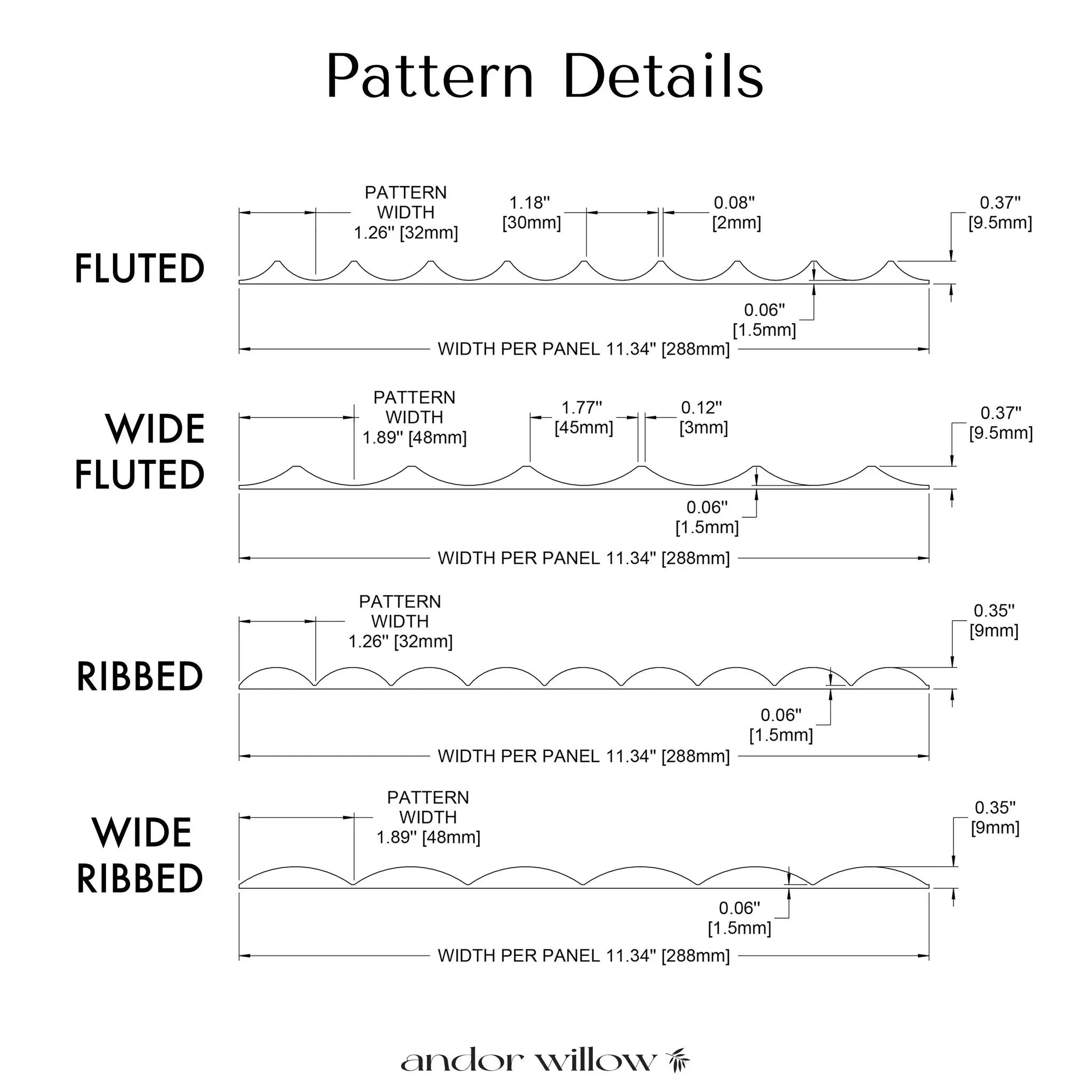 Fluted Wood Panels by andor willow