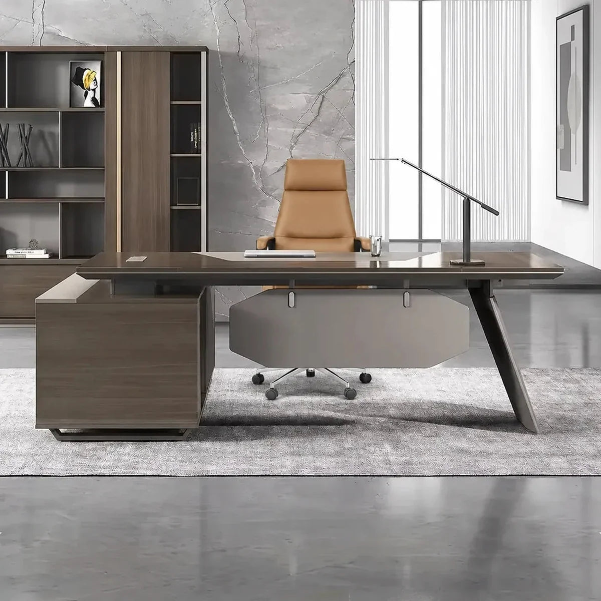 Flynn · Modern L-Shaped Executive Desk, photo 2 of 9