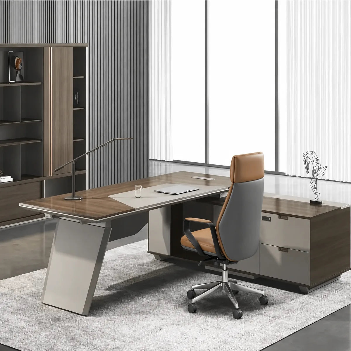 Flynn · Modern L-Shaped Executive Desk, photo 3 of 9