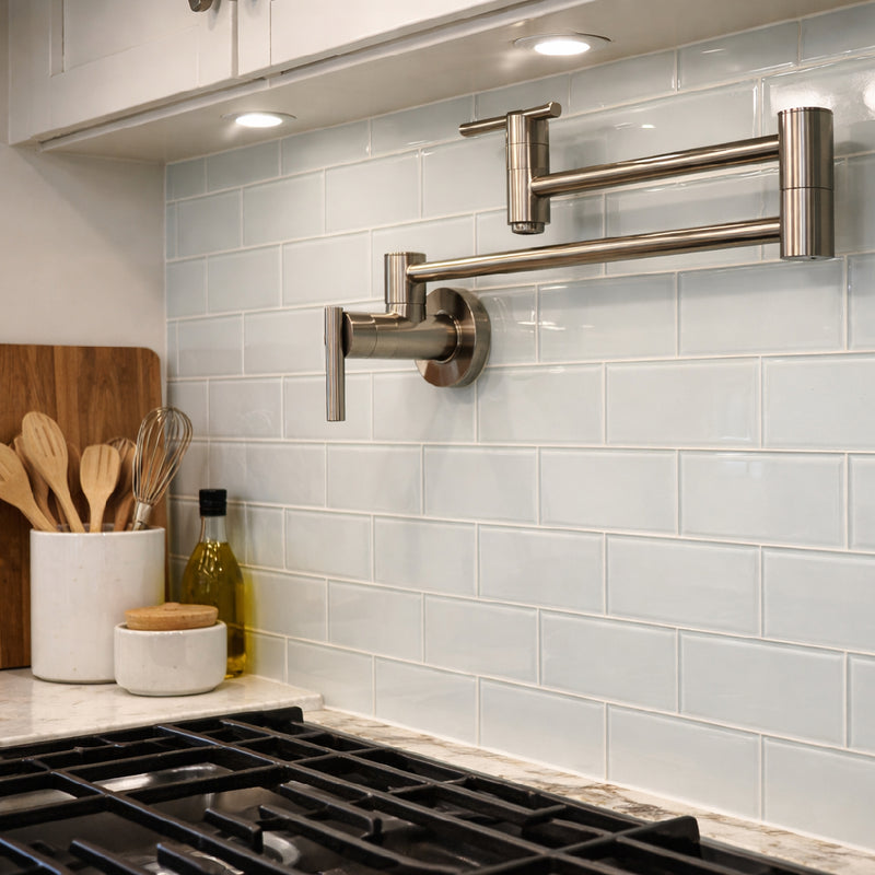 Foam Glossy Subway Glass Tiles 3x9 Glass Glossy 3x9 Tiles — 2