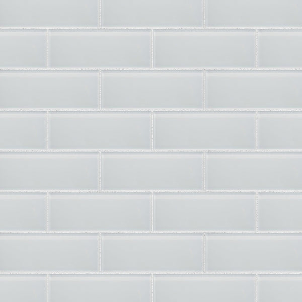 Foam Glossy Subway Glass Tiles 3x9