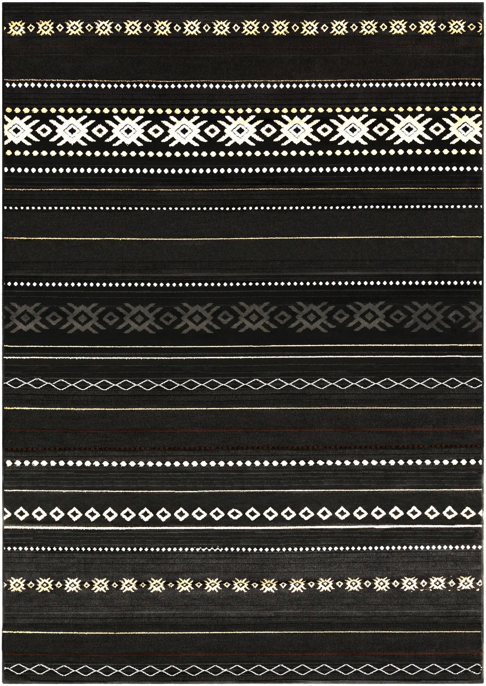 Fogertown Black Western Rug by Boutique Rugs