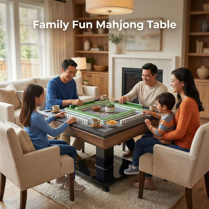 Foldable Automatic Mahjong Table With Wheels And Hard Cover (SAK63158) by SAKSBY WHOLESALE