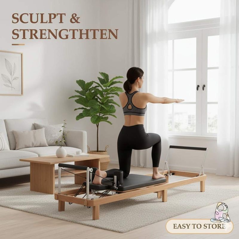 Core Pilates Apex Foldable Dual Resistance Pilates Reformer With Jumpboard (SAK83914) by SAKSBY WHOLESALE
