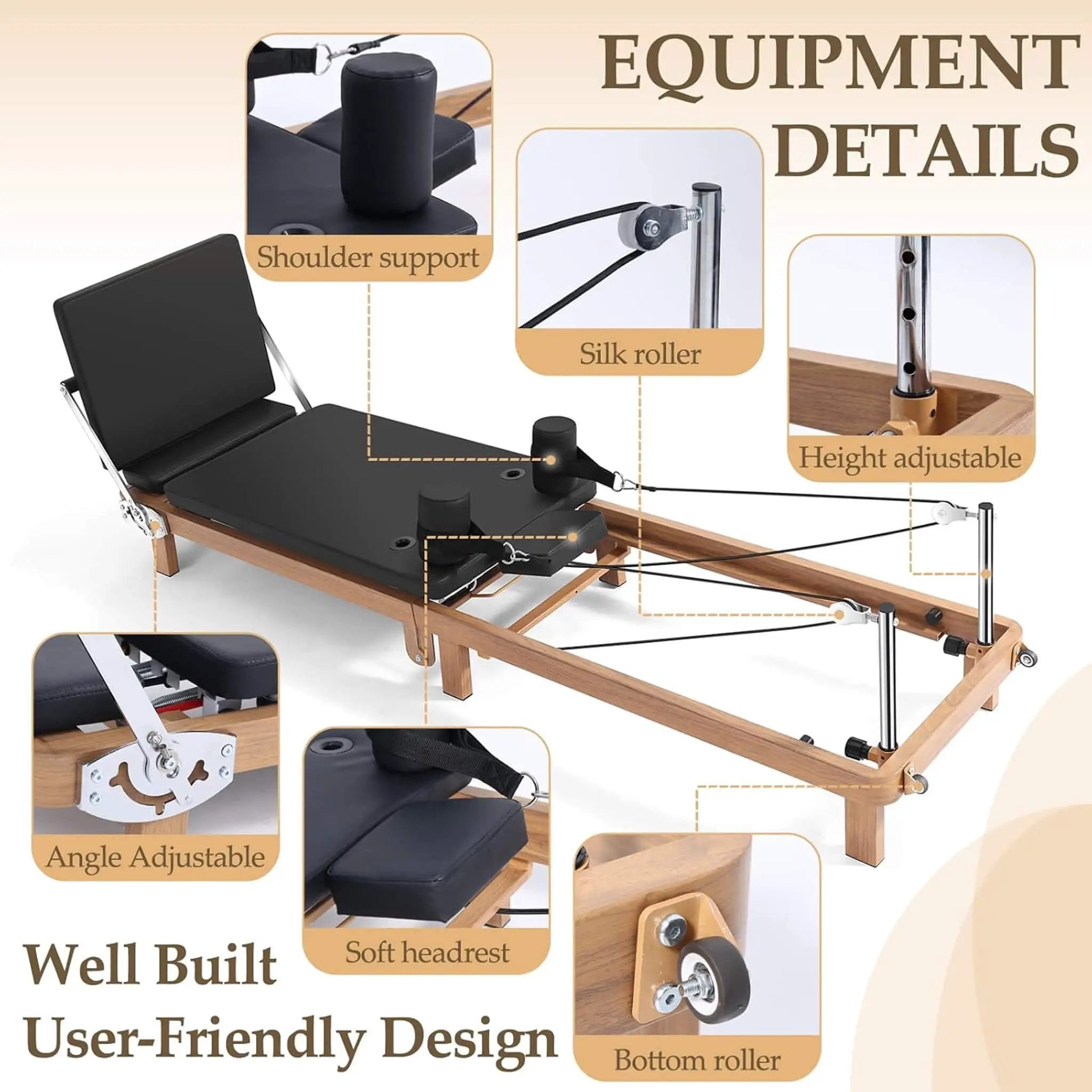 Core Pilates Apex Foldable Dual Resistance Pilates Reformer With Jumpboard (SAK83914) by SAKSBY WHOLESALE