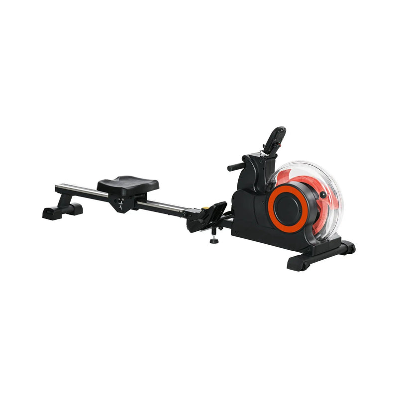Rovix Foldable Water Rowing Machine With Adjustable Resistance, Wheels, LCD Monitor And Tablet Holder (SAK53758) by SAKSBY WHOLESALE