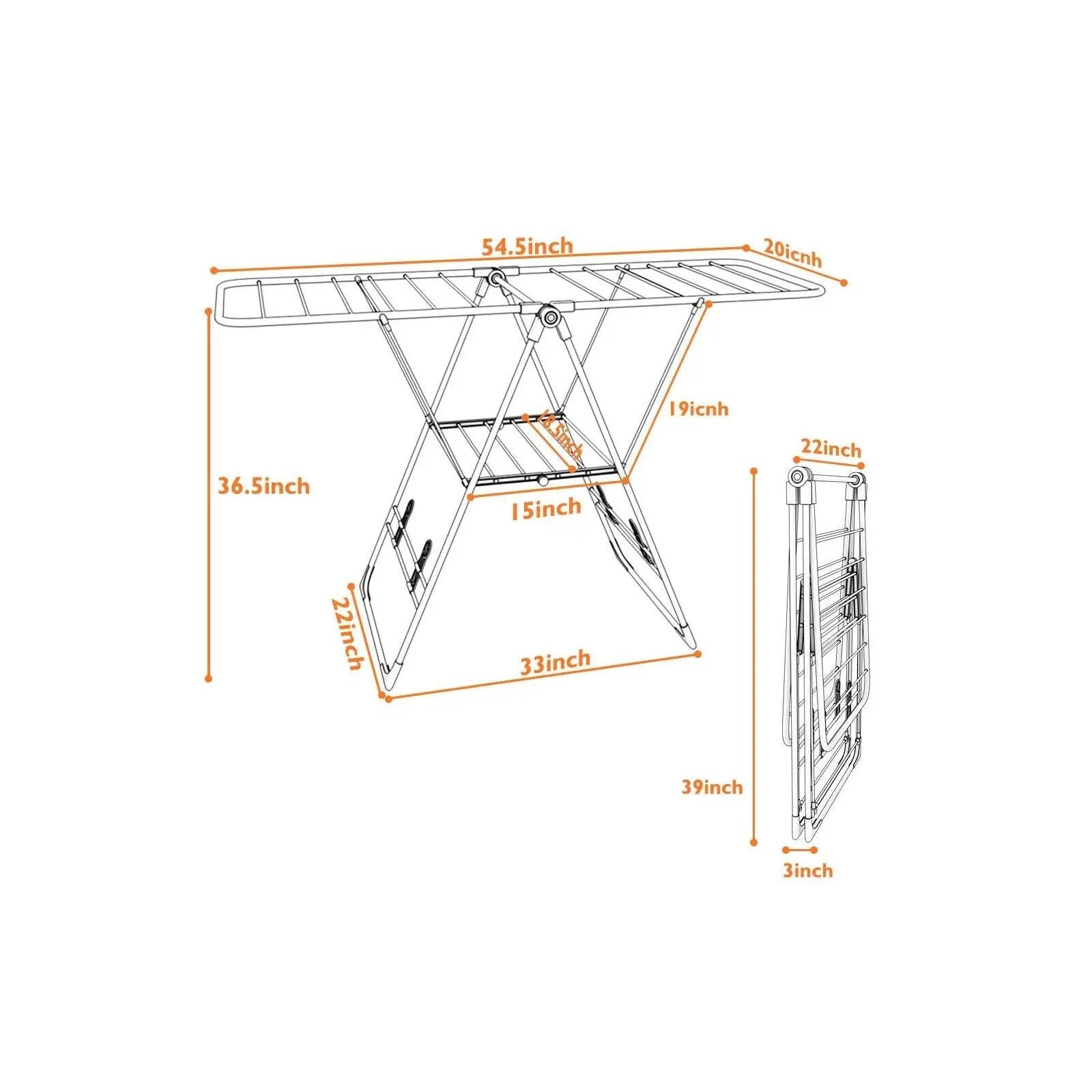 Portable Laundry Clothes Storage Drying Rack by DirectDeals