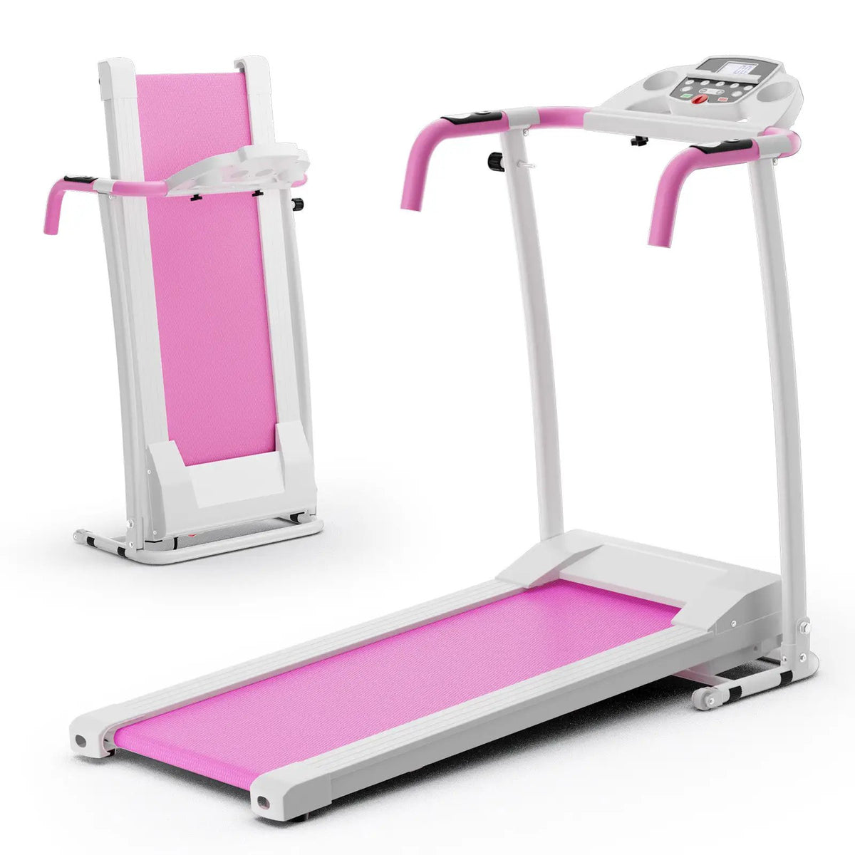 Folding Treadmill with 12 Preset Programs and LCD Display by DirectDeals