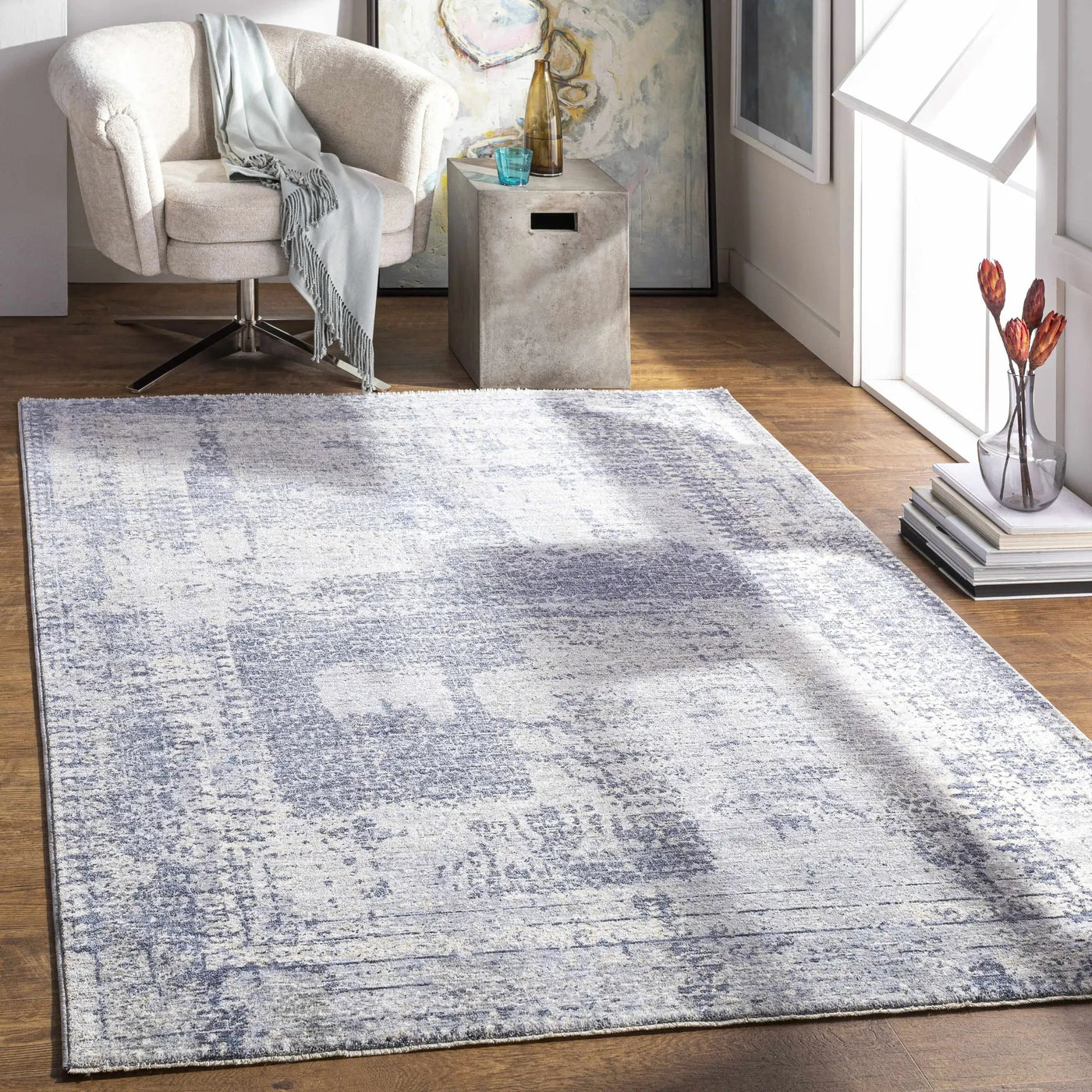 Foley Carved Statement Rug - Clearance by Boutique Rugs