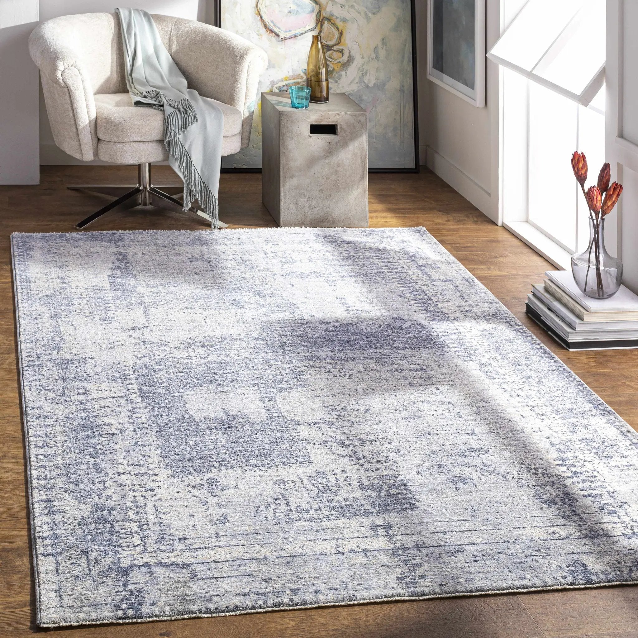 Foley Carved Statement Rug - Clearance by Boutique Rugs