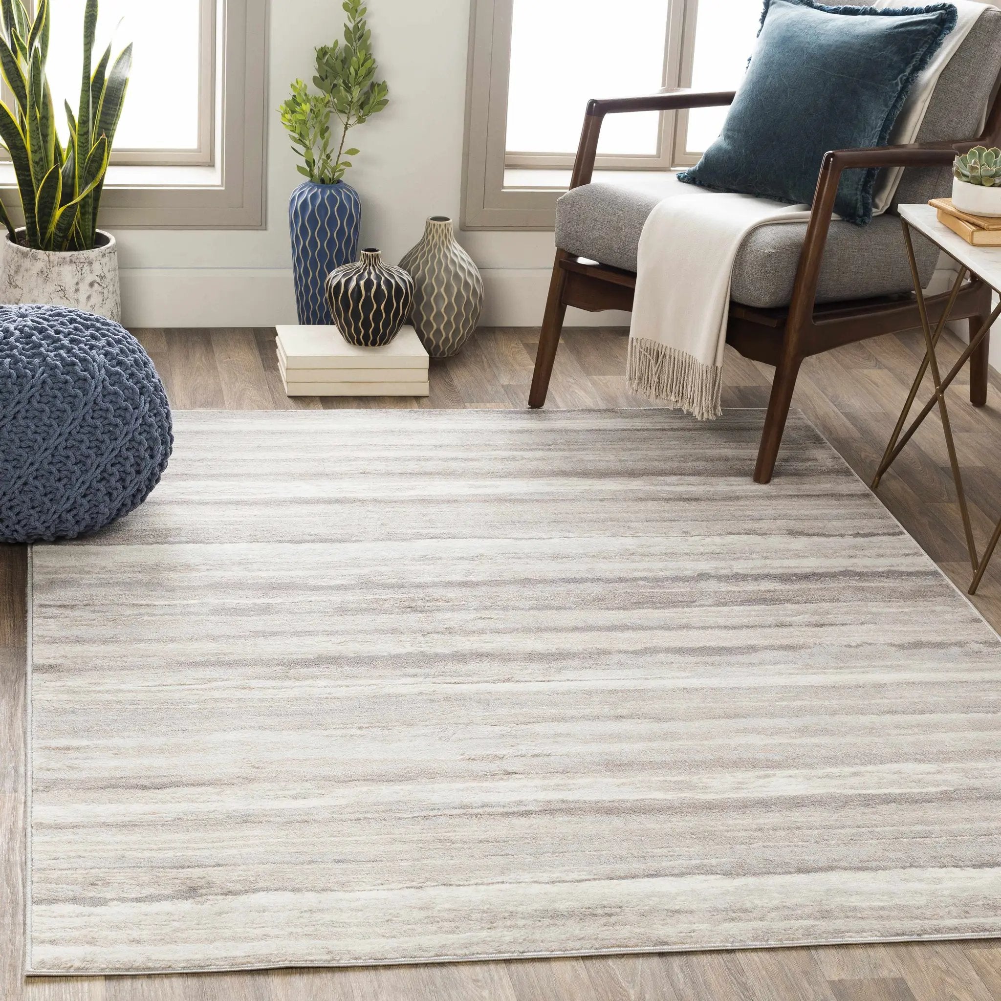 Fombell Abstract Striped Area Rug by Boutique Rugs