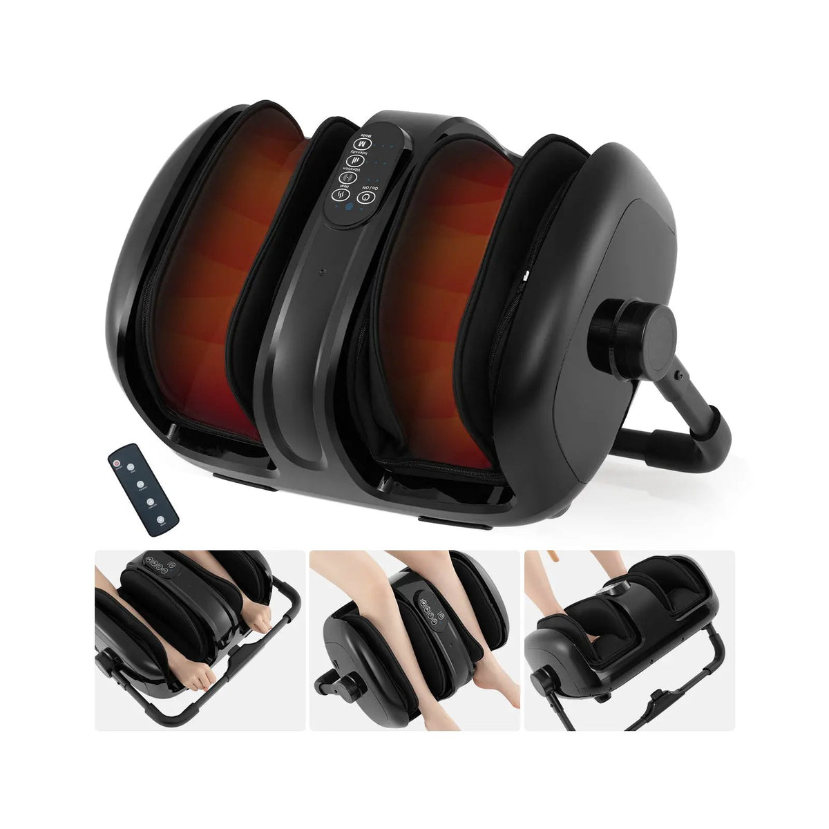 Foot and Calf Massager with Heat for Blood Circulation Pain Relief by DirectDeals