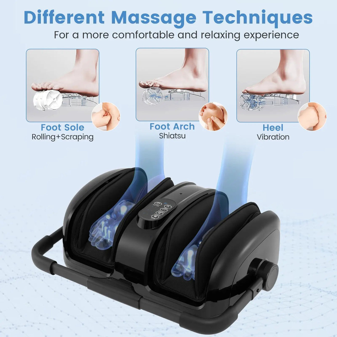 Foot and Calf Massager with Heat for Blood Circulation Pain Relief by DirectDeals