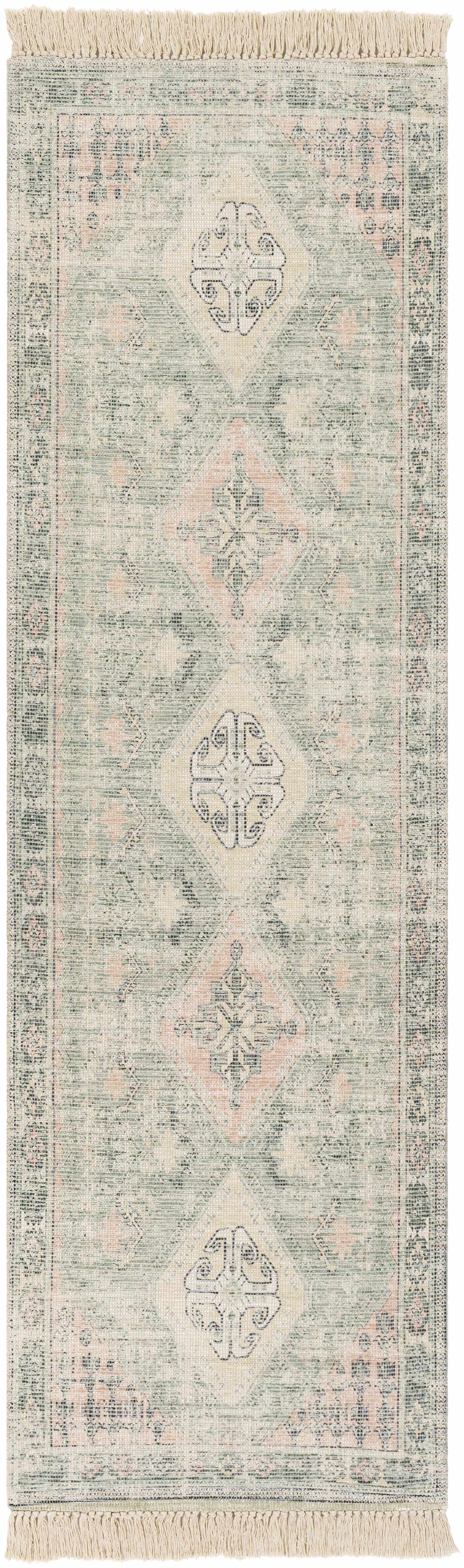 Foraker Sage Green Cotton Rug by Boutique Rugs