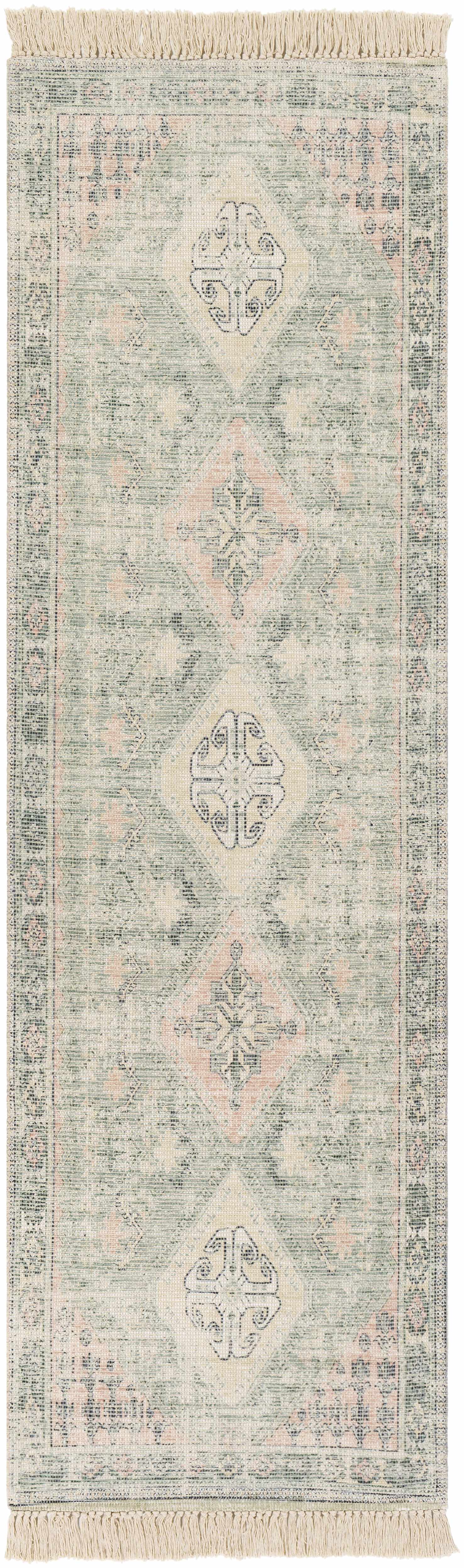 Foraker Sage Green Cotton Rug by Boutique Rugs