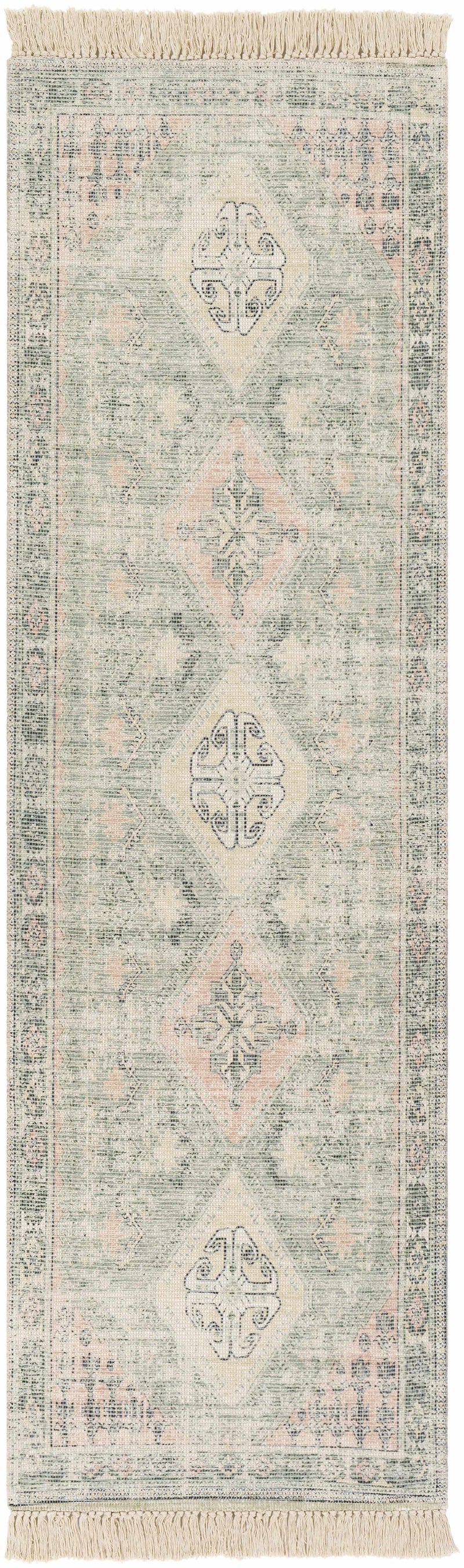 Foraker Sage Green Cotton Rug by Boutique Rugs