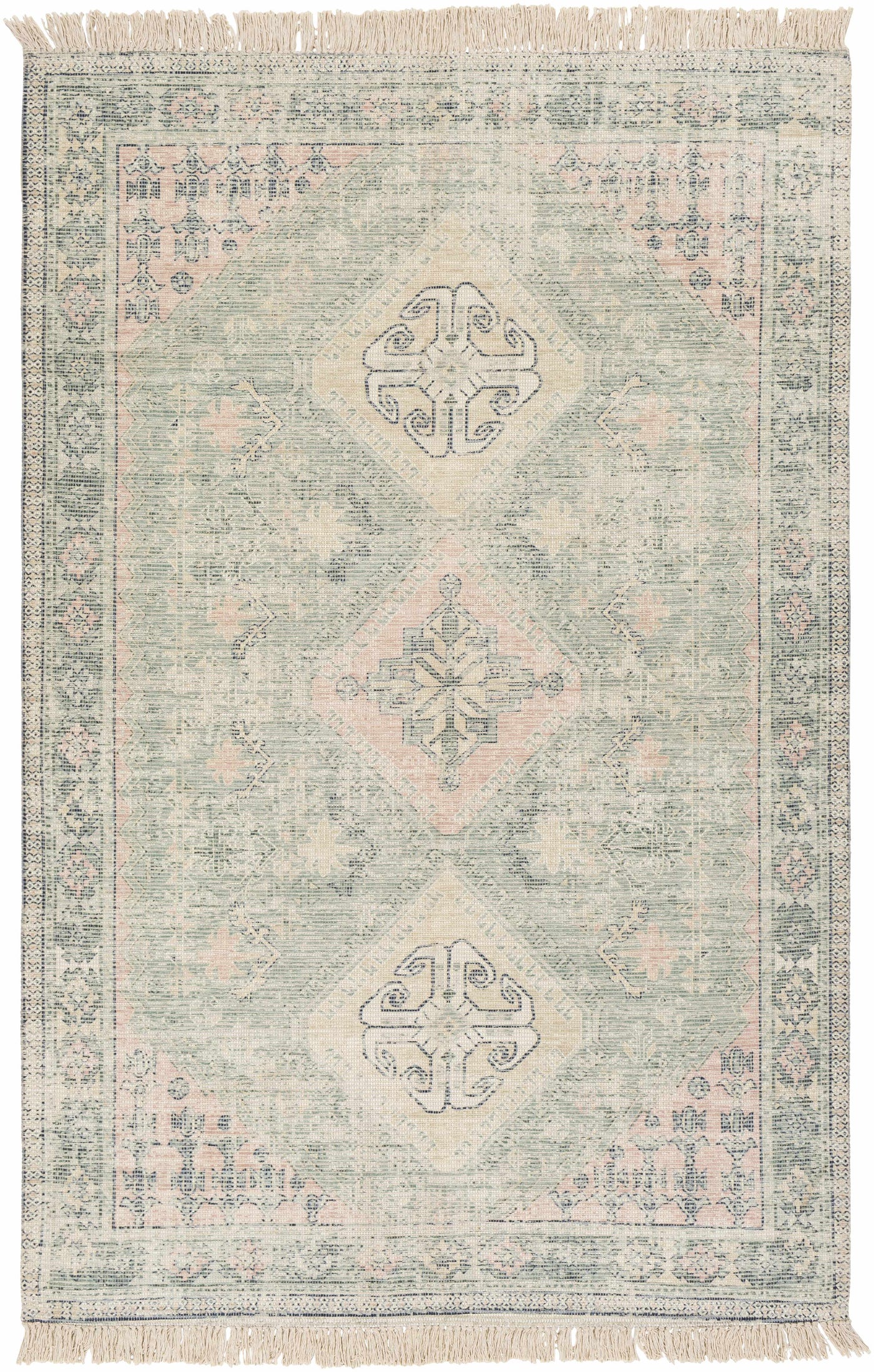 Foraker Sage Green Cotton Rug by Boutique Rugs