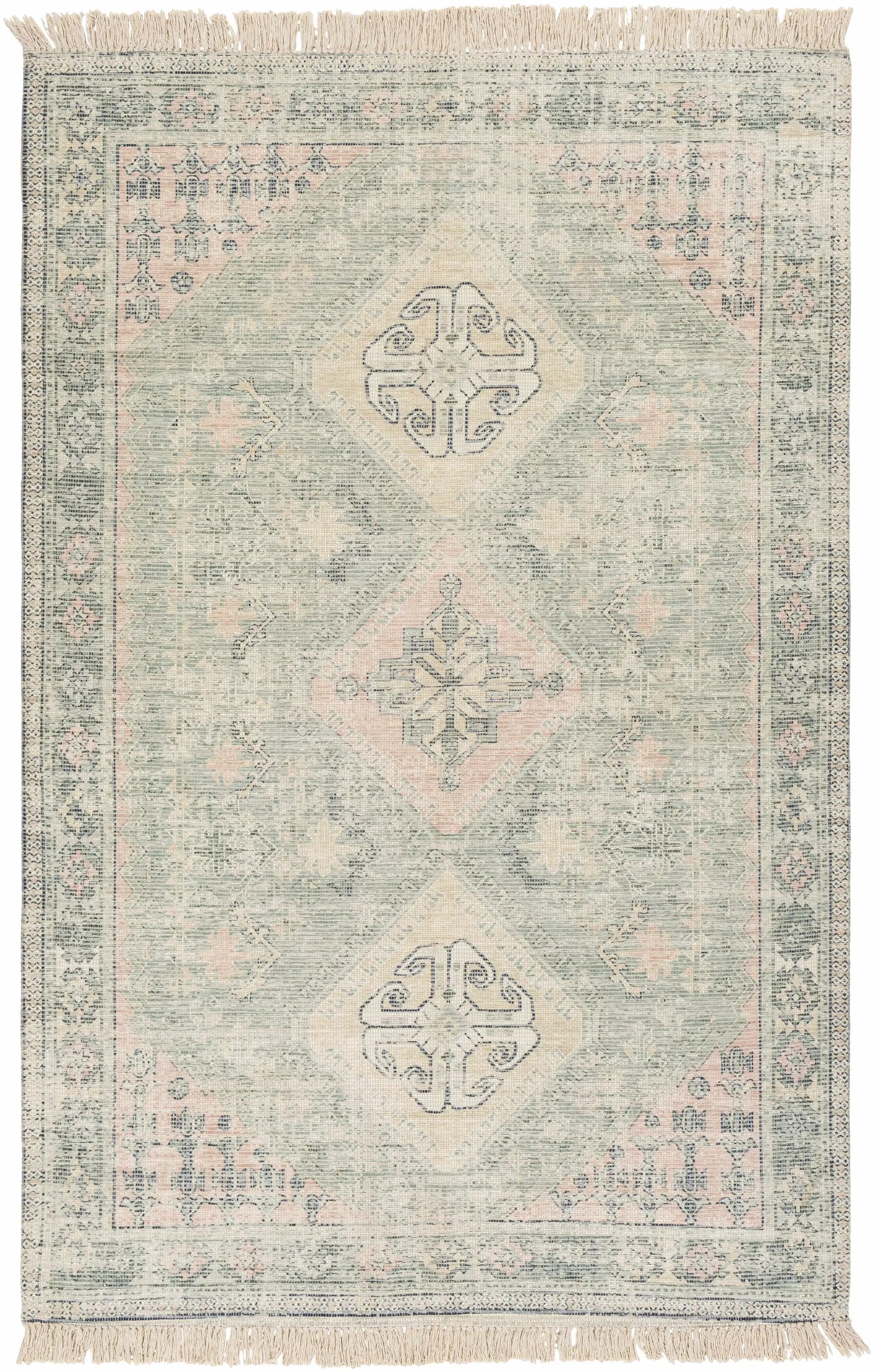 Foraker Sage Green Cotton Rug by Boutique Rugs