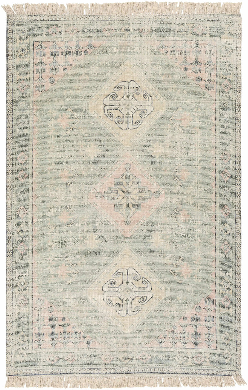 Foraker Sage Green Cotton Rug by Boutique Rugs
