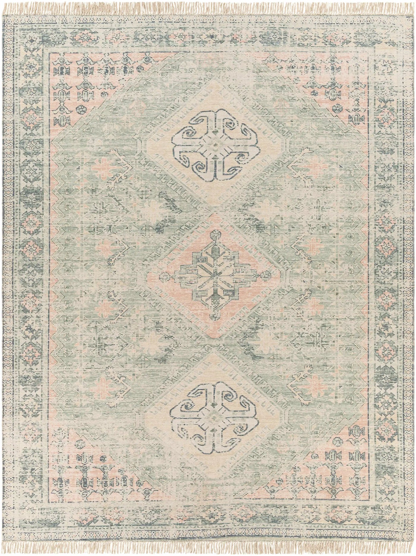 Foraker Sage Green Cotton Rug by Boutique Rugs