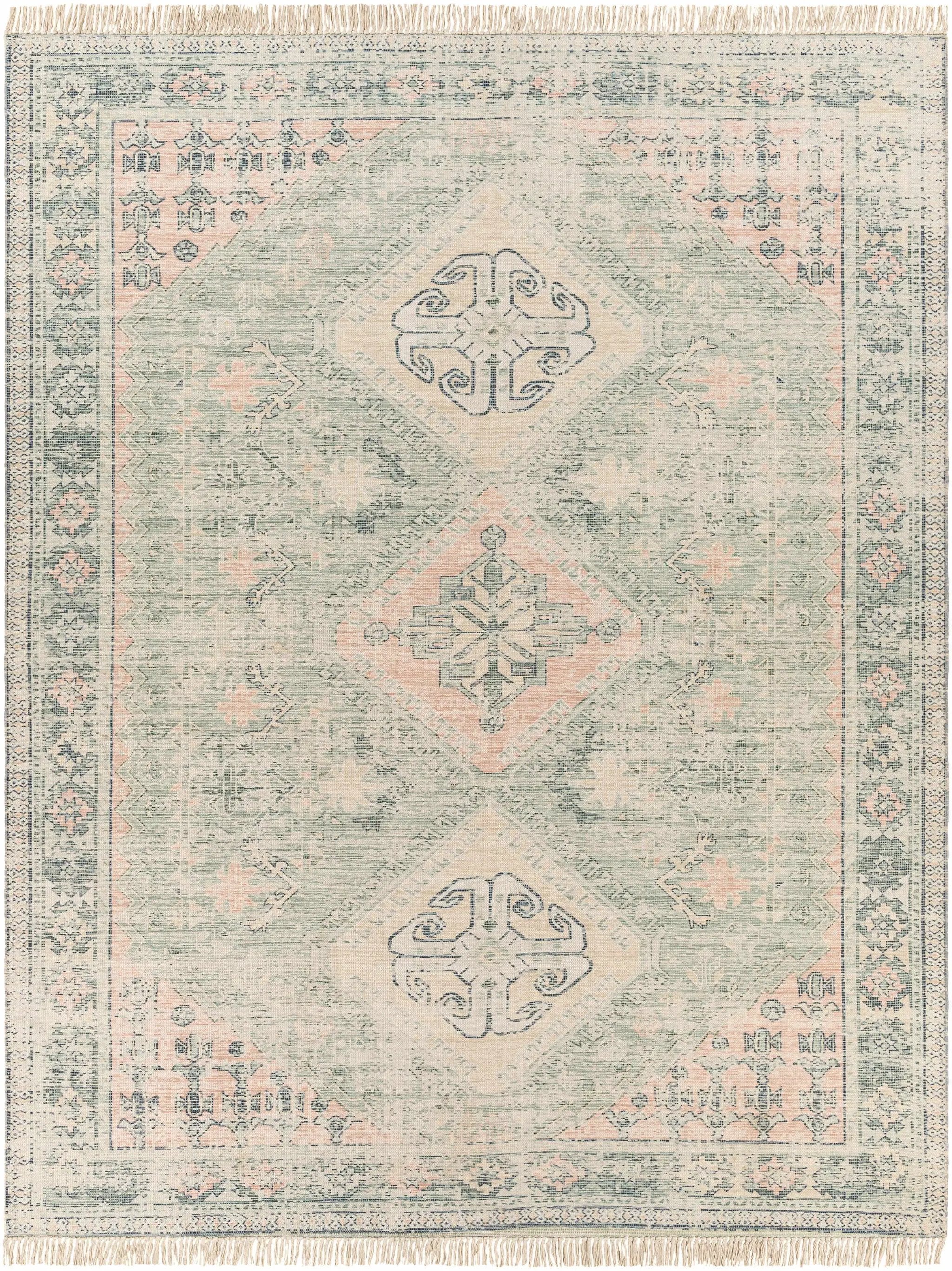 Foraker Sage Green Cotton Rug by Boutique Rugs