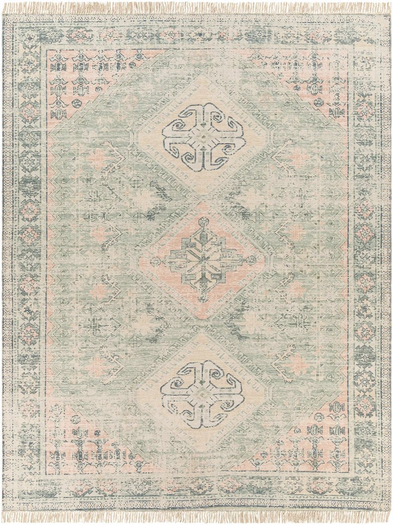 Foraker Sage Green Cotton Rug by Boutique Rugs