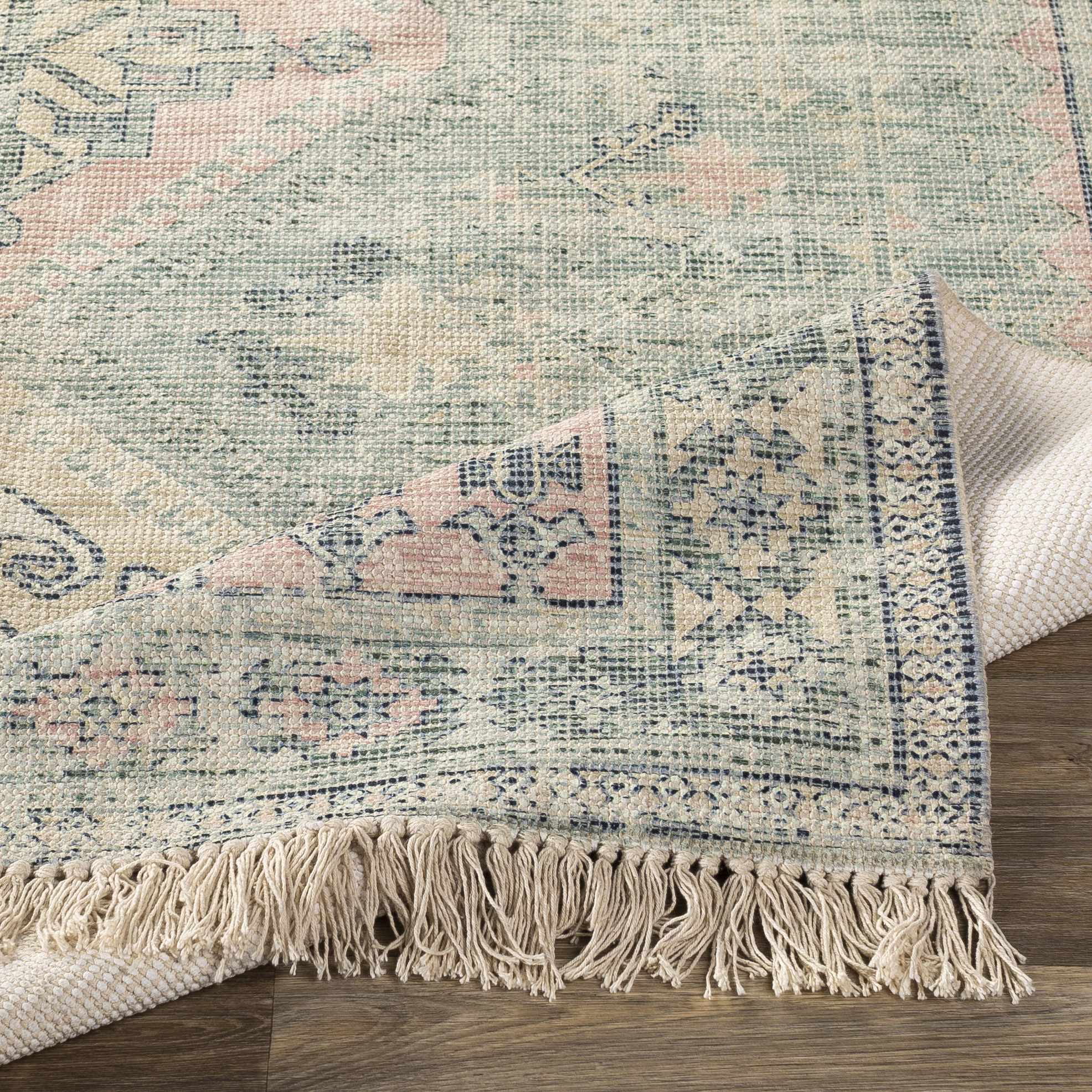 Foraker Sage Green Cotton Rug by Boutique Rugs