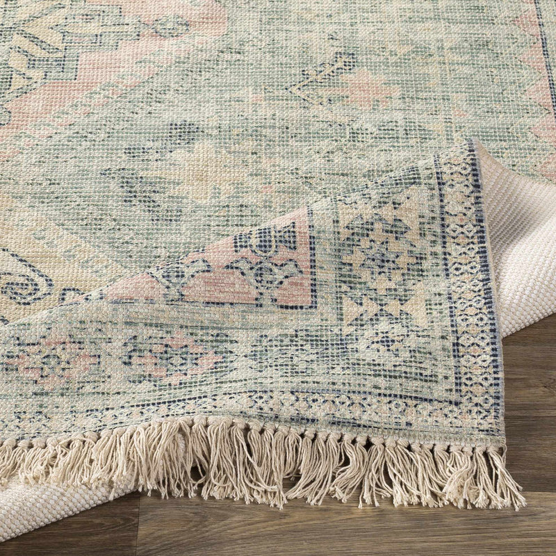 Foraker Sage Green Cotton Rug by Boutique Rugs