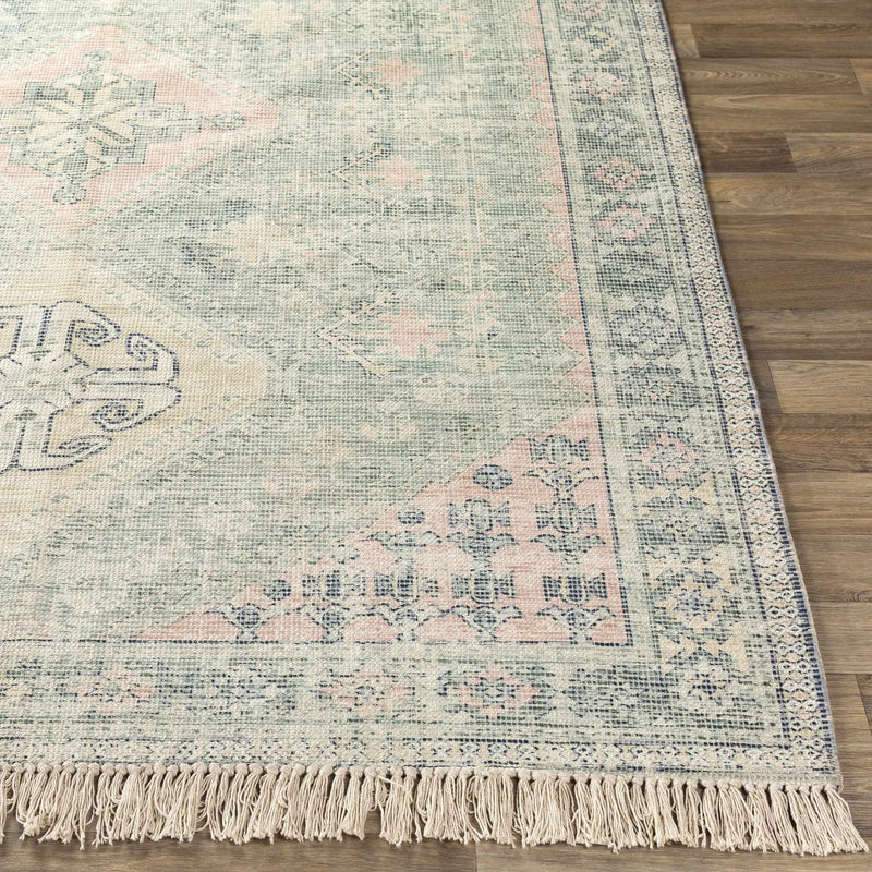 Foraker Sage Green Cotton Rug by Boutique Rugs