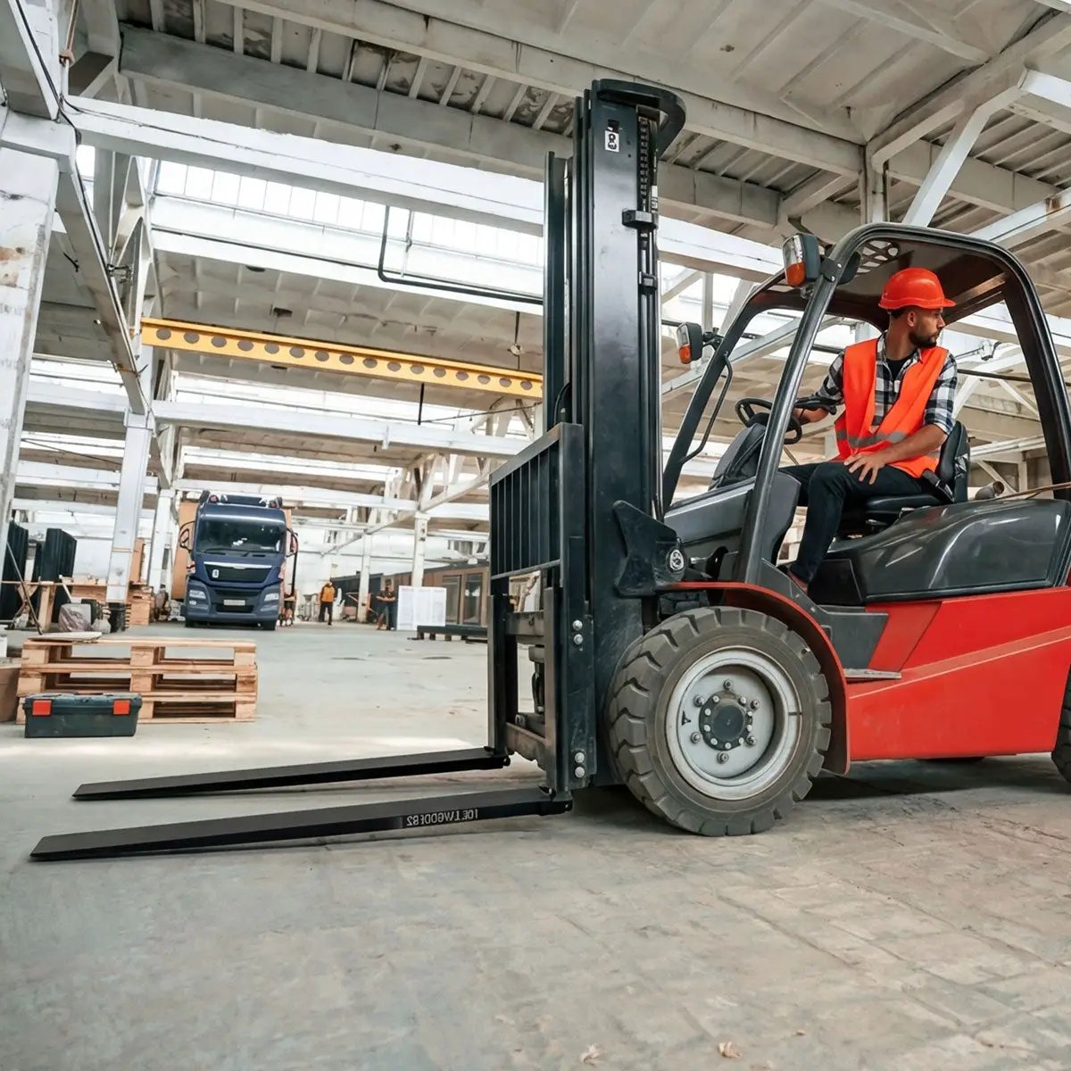 Greatbear 10ft Forklift Extensions 6” Wide Forks, 6600lbs Capacity (Pair) by Chery Industrial