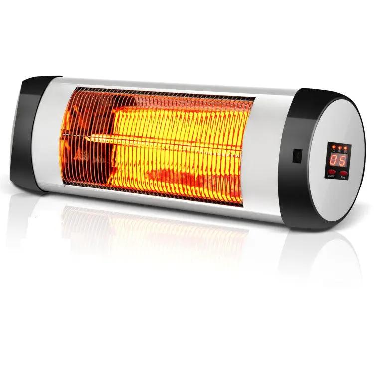 1500W Wall-Mounted Electric Heater Patio Infrared Heater with Remote Control by DirectDeals