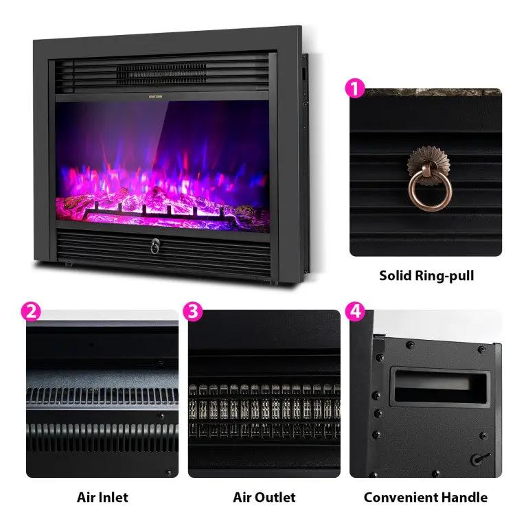 28.5" Recessed Electric Fireplace by DirectDeals
