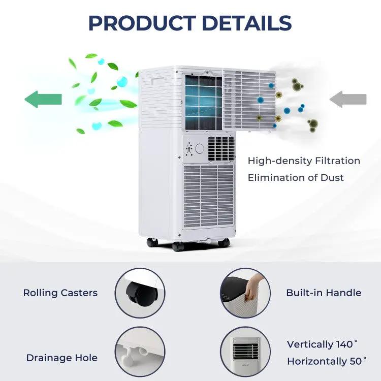 8000 BTU 3-in-1 Air Cooler with Dehumidifier and Fan Mode by DirectDeals