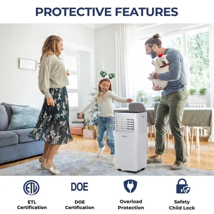 8000 BTU 3-in-1 Air Cooler with Dehumidifier and Fan Mode by DirectDeals