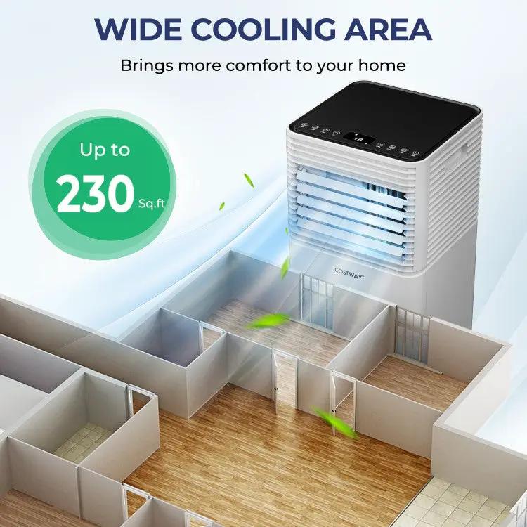 8000 BTU 3-in-1 Air Cooler with Dehumidifier and Fan Mode by DirectDeals