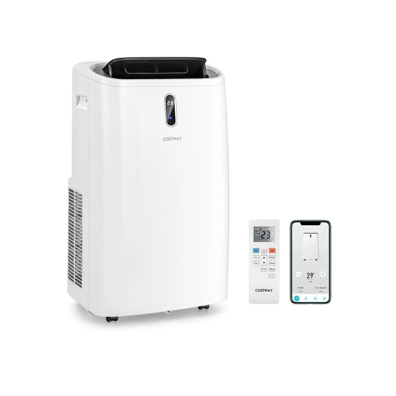 12000 BTU Portable 4-in-1 Air Conditioner with Smart Control-White by DirectDeals