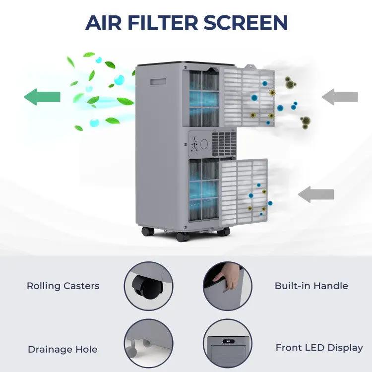 10000 BTU 4-in-1 Portable Air Conditioner with Dehumidifier and Fan Mode by DirectDeals